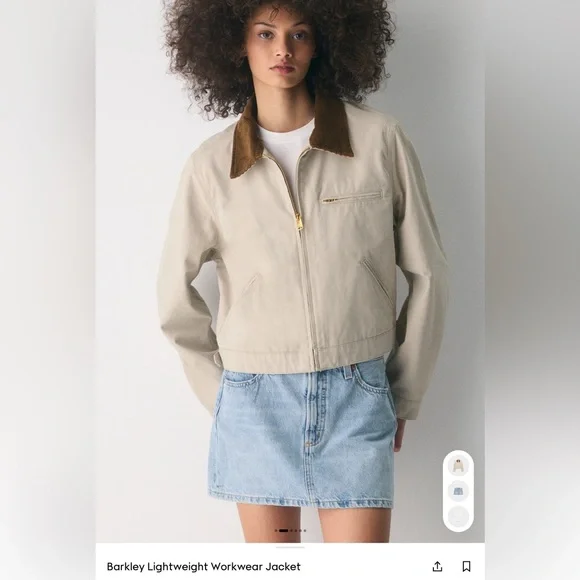 TNA Barkley Lightweight Jacket in Marcona Beige - Picture 1 of 7